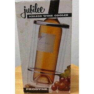 JUBILEE ICELESS WINE COOLER - Prodyne-A-401 - NIB Shatterprooof-Insulated Clear